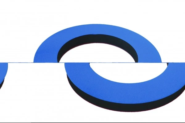 Neo Wurf Ringe 20mm Rot / Royalblau – Bild 2