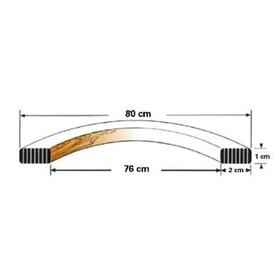 Pedalo Gymnastikreifen 800 Hula Reifen Aus Holz – Bild 2