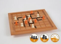 Gerhards Fendo Spielbrett Buche 25x25cm, 2 Spieler, Alter: 10+