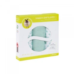 LÄSSIG Lässig Swaddle & Burp Blanket 3er Set Light Mint