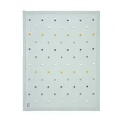 LÄSSIG Lässig Strickdecke Für Babys Dots Mint