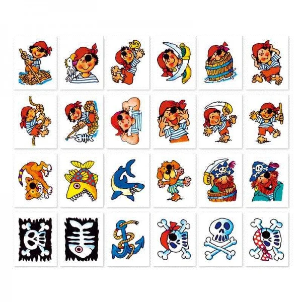 Lutz Mauder Mini-Tattoo-Set Pirat Pit Planke, 24-tlg. – Bild 2