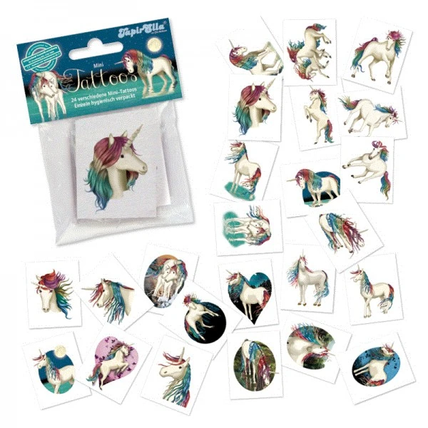 Lutz Mauder TapirElla Mini-Tattoo-Set, Einhorn Lunabelle 24-tlg.