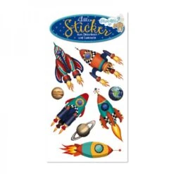 Lutz Mauder TapirElla Glitter-Sticker, Rakete