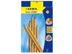Lyra 12 Super Ferby, Naturbelassen 12 Buntstifte Naturbelassen In Kartonetui