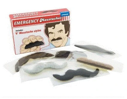 Gift Republic Notfall Schnurrbart 6-er Set