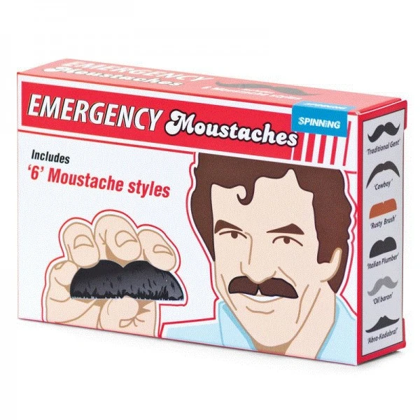 Gift Republic Notfall Schnurrbart 6-er Set – Bild 2