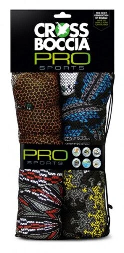 Crossboccia-Familiy-Pack Pro 4x3 Spielbälle, 1 Zielball, Set Für 4 Spieler