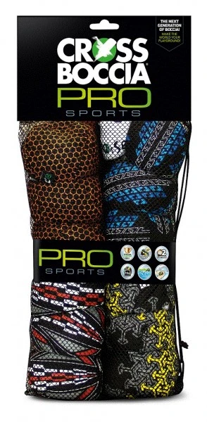 Crossboccia-Familiy-Pack Pro 4x3 Spielbälle, 1 Zielball, Set Für 4 Spieler