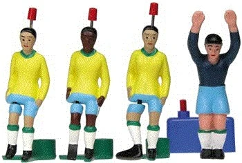 Tipp Kick WM Classics Brasilien 70 Set Mit 3 Verschiedenen Spielern Und 1 Torwart