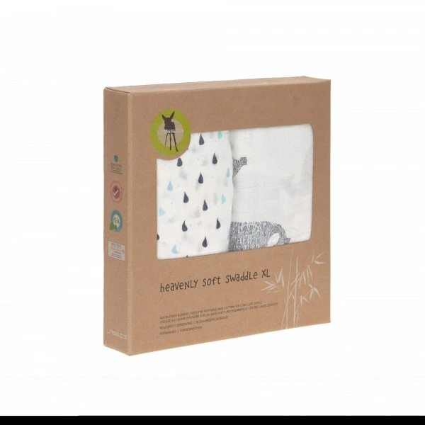 LÄSSIG Lässig Mulltücher Little Water Whale 2 Stück – Bild 2