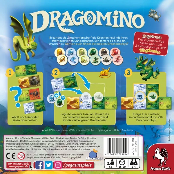 Pegasus Spiele Gesellschaftsspiel Dragomino – Bild 2