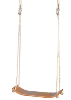 Nordthüringer Brettschaukel Holz Gebogen, Sisalseile