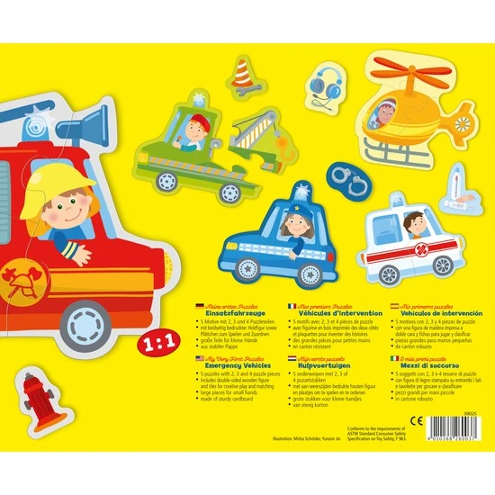 Haba Meine Ersten Puzzles – Einsatzfahrzeuge – Bild 2