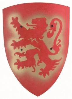 Vah Holzschild Groß, Bergischer Löwe Rot/gold