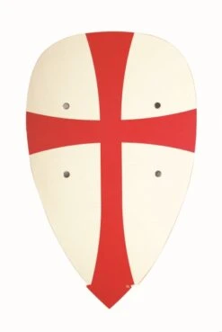 Vah Holzschild Kreuz Rot/weiß, Tropfenform