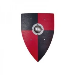 Vah Holzschild Normannenschild Schwarz/rot