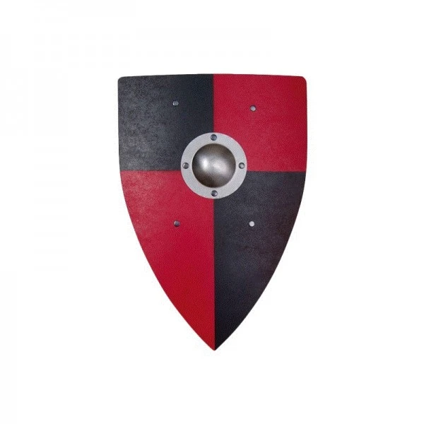 Vah Holzschild Normannenschild Schwarz/rot