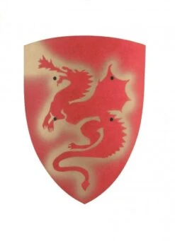 Vah Holzschild Klein, Drache Rot/gold