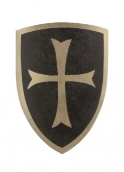 Vah Holzschild Klein, Kreuzritter Schwarz/gold
