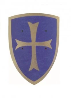 Vah Holzschild Klein, Kreuzritter Blau/gold