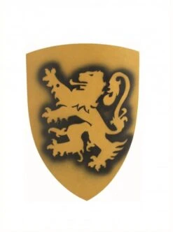 Vah Holzschild Klein, Bergischer Löwe Gelb