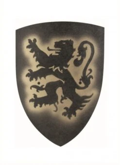 Vah Holzschild Klein, Bergischer Löwe Schwarz