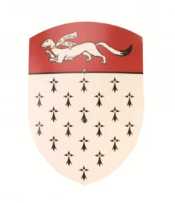 Vah Holzschild Hermelin Rot/weiß