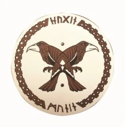 Vah Holzschild Wikingerschild "Hugin & Munin"