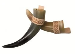 Vah Trinkhorn 0,1 Liter Mit Lederhalter