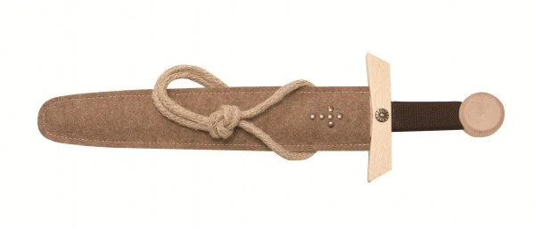 Vah Schwertset Excalibur Natur, Holzschwert Mit Halterung