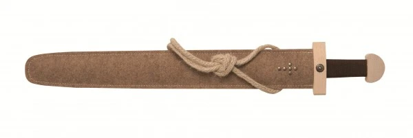 Vah Schwertset Wikinger Natur. Holzschwert Mit Halterung