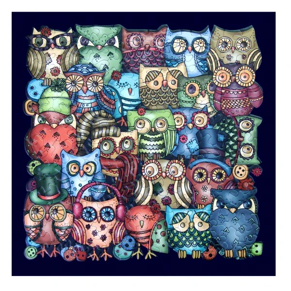 Curiosi Puzzle Palapeli Eulen / Owls – Bild 2