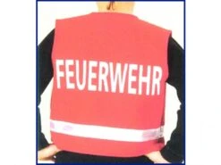 Feuerwehr-Weste Rot Gr. 116