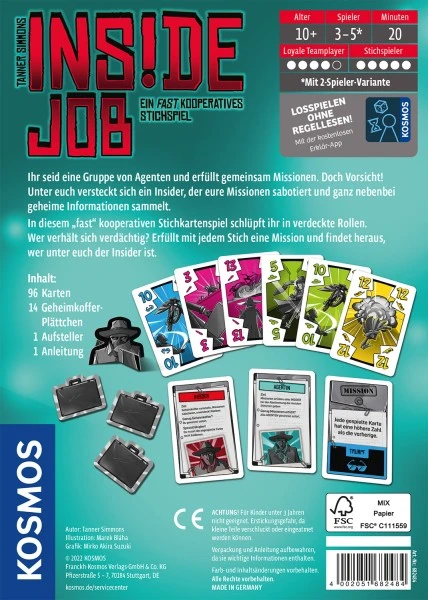 Kosmos Kartenspiel Inside Job – Bild 2