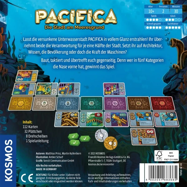 Kosmos Gesellschaftsspiel Pacifica Zweipersonenspiel – Bild 4