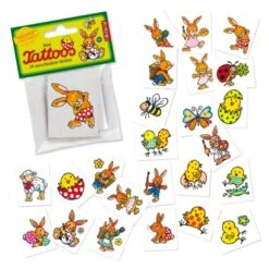 Lutz Mauder Mini-Tattoo-Set Ostern, 24-tlg.