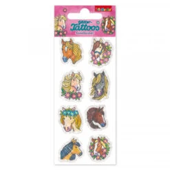 Lutz Mauder Glitter-Tattoo Pferdeköpfe