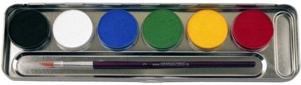 Eulenspiegel Metallpalette Mit 6 Farben Und Pinsel – Bild 2