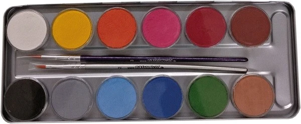 Eulenspiegel Karneval Tiere Metallpalette Inkl. 2 Profipinseln – Bild 2