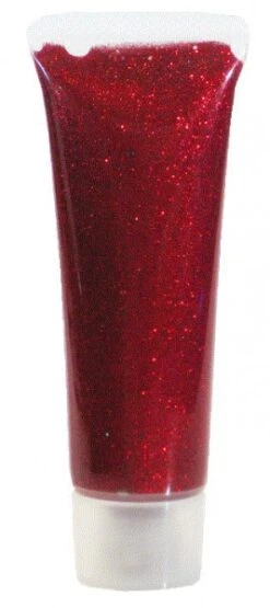 Eulenspiegel Glitzer-Gel Rot-Juwel, 18ml