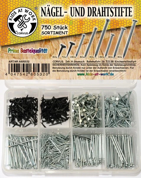 Kids At Work Box Nägel Sortiert