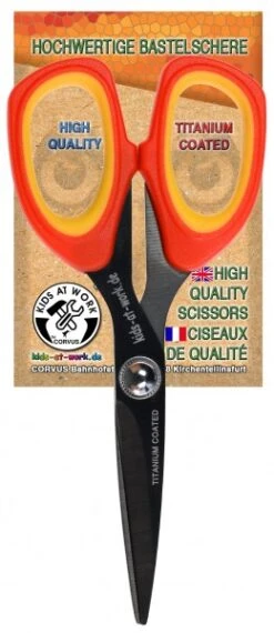 Kids At Work Schere, Hochwertig 13,5 Cm