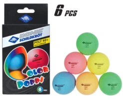 Tischtennisbälle COLOUR POPPS 6er Set