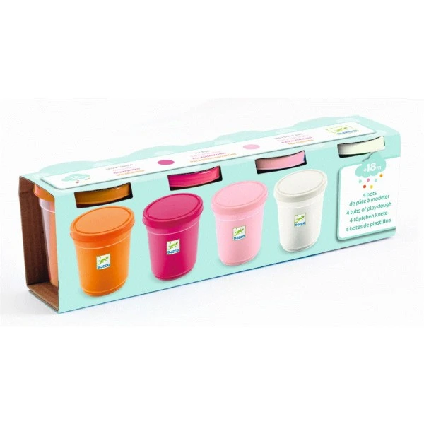 Djeco Knete 3-6 4 Dosen Knete Mädchen