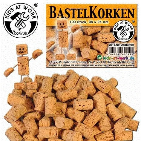 Kids At Work Bastelkorken 100 St. 38 X 24
