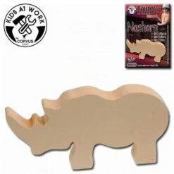 Kids At Work Holzrohling Nashorn