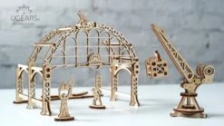 Ugears Modellbausatz Schienen-Drehkran