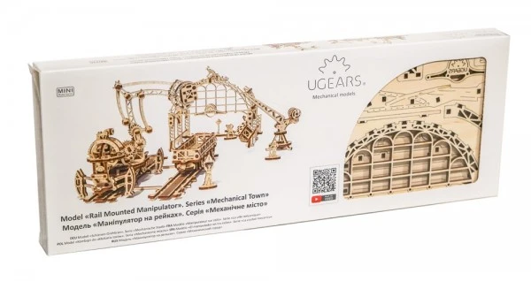 Ugears Modellbausatz Schienen-Drehkran – Bild 6