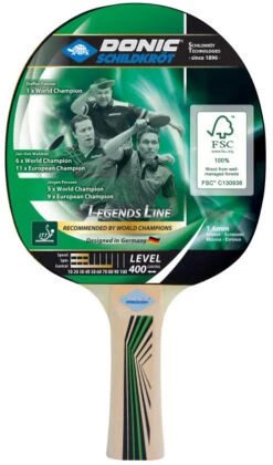 Donic-Schildkröt Tischtennisschläger Legends 400 Jade-Belag